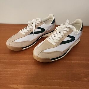 Womens Tretorn Rawlins Sneakers, Color: White/Green, Size 6